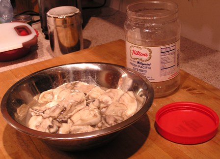 Jar Of Raw Oysters